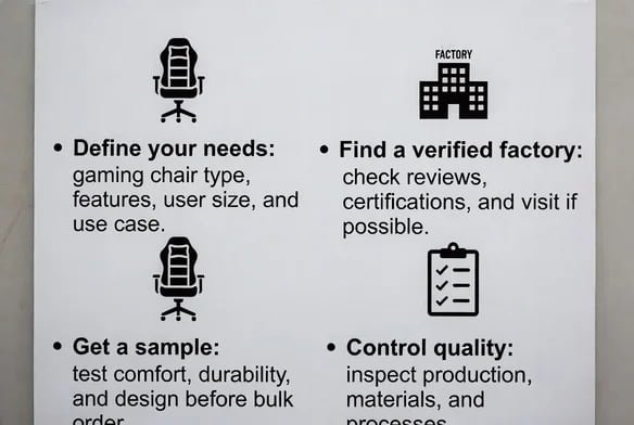 Key considerations for sourcing gaming chairs